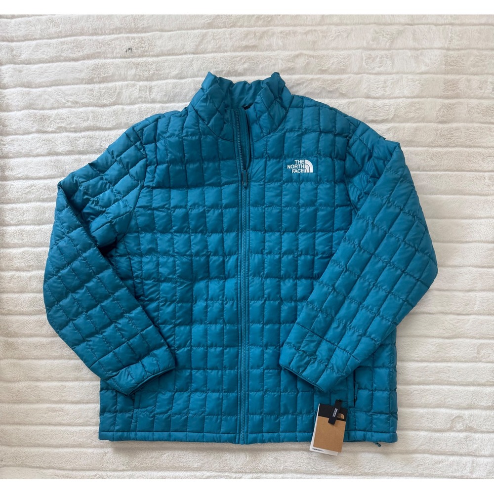 The North Face Mens Minoqua Down Jacket Digital Steel Blue Puffer XL NF0A55XG6H